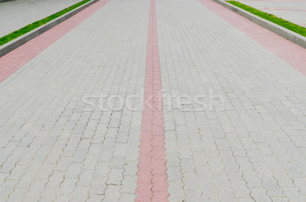 [[stock_photo]]: Pavés · route · parc · texture · résumé · urbaine