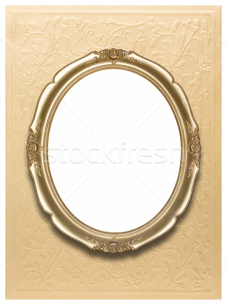 Oval photo frames (Clipping path!) Stock photo © myfh88