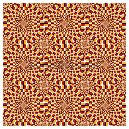 Vettore illusione ottica filare ciclo eps design Foto d'archivio © myfh88