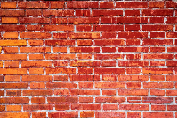 Rot Backsteinmauer Gebäude Wand Hintergrund Stock foto © myfh88