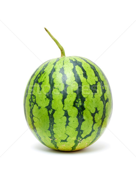 Whole watermelon isolated on white background Stock photo © myfh88