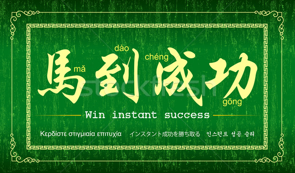 Year of the Horse (Achieve Immediate Success )  Stock photo © myfh88