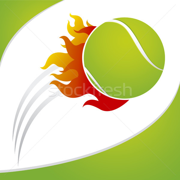 Tenis Topu Yangin Yesil Tenis Top Beyaz Vektor Ilustrasyonu C Natee Srisuk Myimagine 2903511 Stockfresh