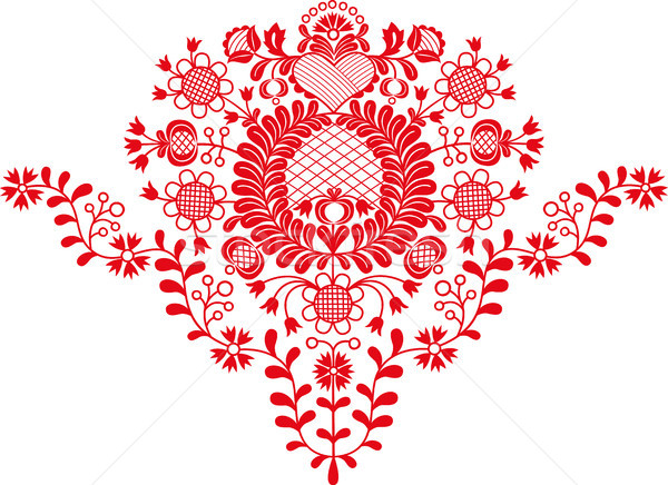 Ornamento sul vetor floral padrão tradicional Foto stock © MyosotisRock
