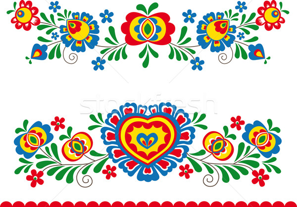 Dizayn boyama renk çizim kültür etnik Stok fotoğraf © MyosotisRock