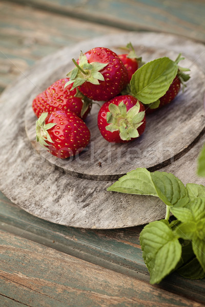 Fresh strawberries Stock photo © mythja