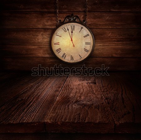 New Year design - Ticking clock Stock photo © mythja