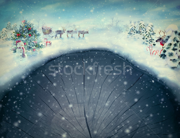 Christmas design -  Christmas valley Stock photo © mythja
