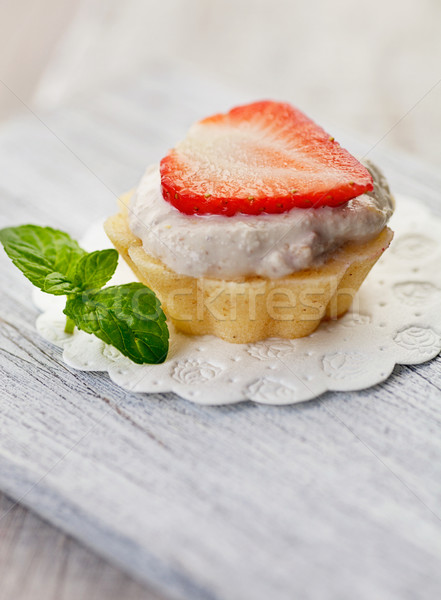 Strawberry cupcake Stock photo © mythja