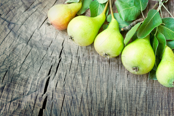 Freshly harvested pears Stock photo © mythja