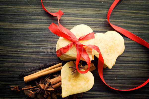 Valentine heart cookies Stock photo © mythja