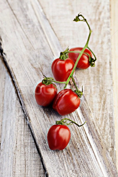 Foto stock: Tomates · cereja · vintage · legumes · tomates · rústico · estilo