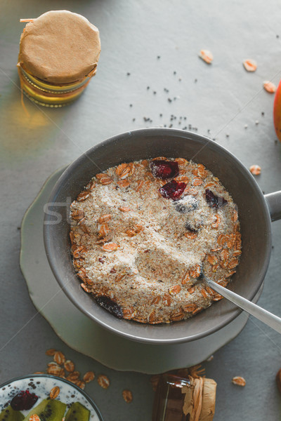 Healthy breakfast variety Stock photo © mythja