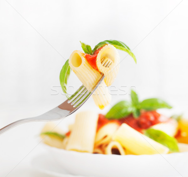 Stock photo: Pasta with tomato sauce
