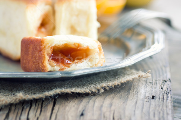 Delicious jam rolls Stock photo © mythja