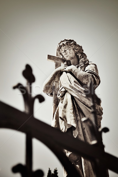 Religious statue in the old cemetery Stock photo © mythja