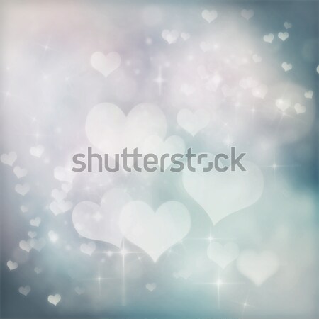 Zdjęcia stock: Walentynki · bokeh · streszczenie · światła · gwiazdki