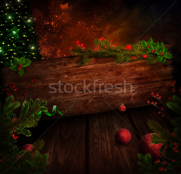 Stock foto: Weihnachten · Design · Zeichen · glitter · Baum