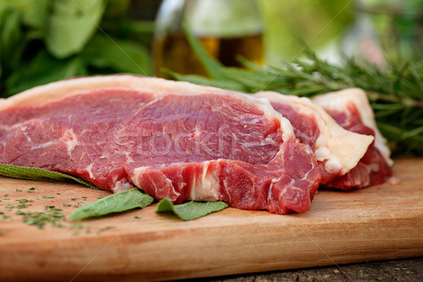 Stock photo: Ra meat