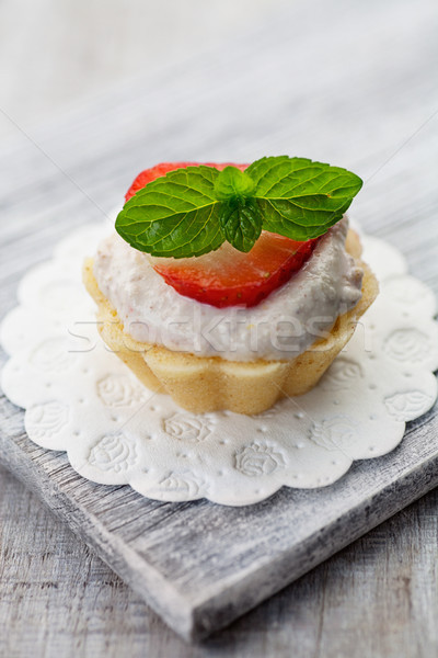 Strawberry cupcake Stock photo © mythja