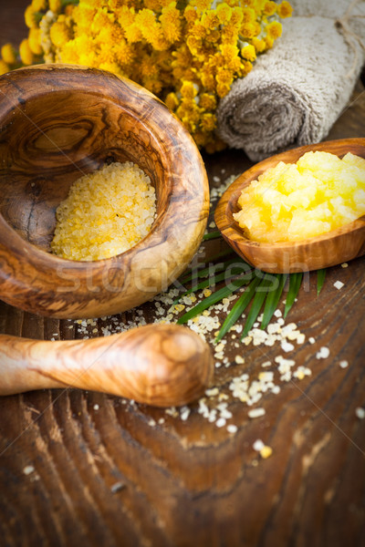 Natural yellow spa setting Stock photo © mythja