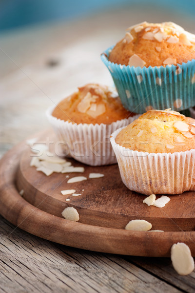 Heerlijk muffins organisch amandel kers beker Stockfoto © mythja