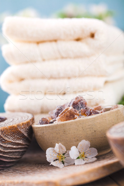 Wellness produse spa natural săpun lumânări Imagine de stoc © mythja