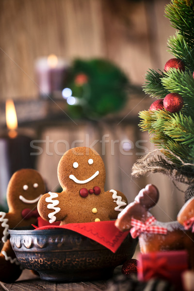 Stock photo: Gingerbread man