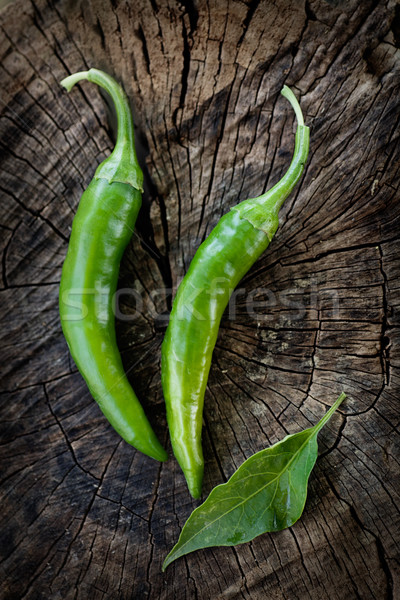 Fresh chilies Stock photo © mythja