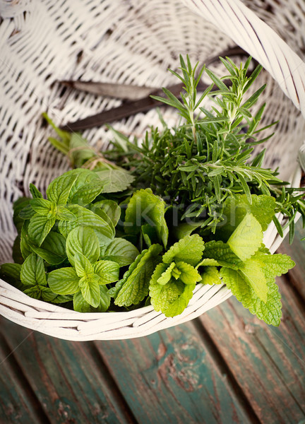 Fresh herbs Stock photo © mythja