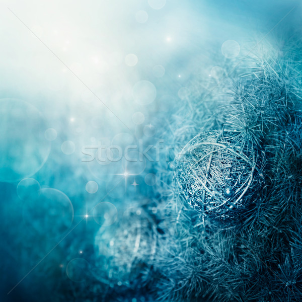 Stockfoto: Bokeh · winter · christmas · vakantie · feestelijk · abstract