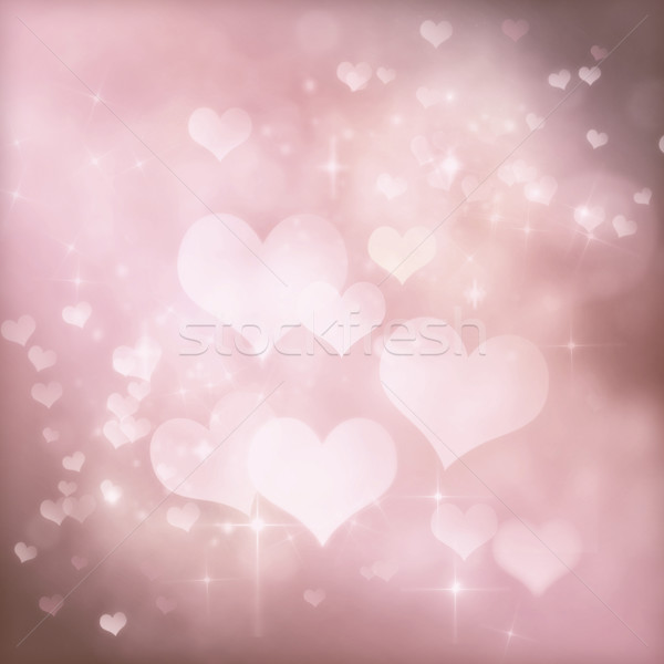 Stock photo: Valentines day festive bokeh background