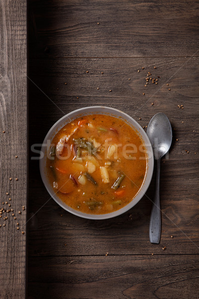 Warzyw gulasz zupa kiełbasa francuski Zdjęcia stock © mythja