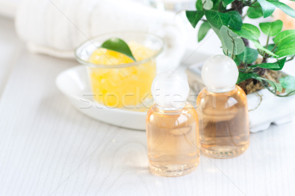 Spa setting with beauty products Stock photo © mythja