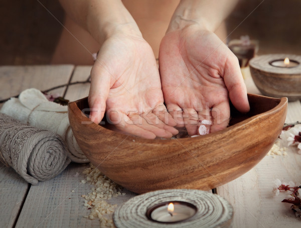 Natural spa manicure  setting Stock photo © mythja