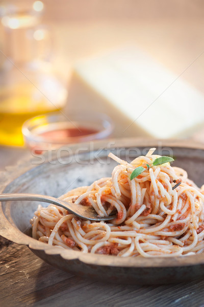 Spaghetti bolognese Stock photo © mythja