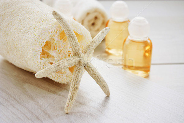 Spa setting with beauty products Stock photo © mythja