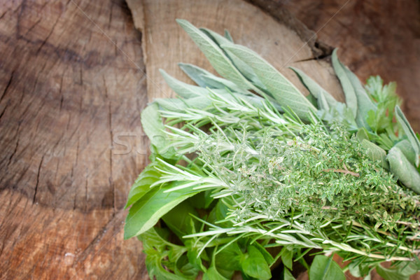 Stock photo: Fresh herbs
