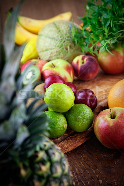 Owoców wybór organiczny drewna tropikalnych egzotyczny Zdjęcia stock © mythja