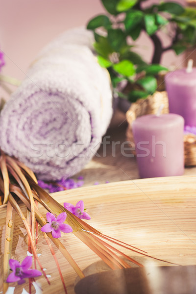 Purple spa setting Stock photo © mythja