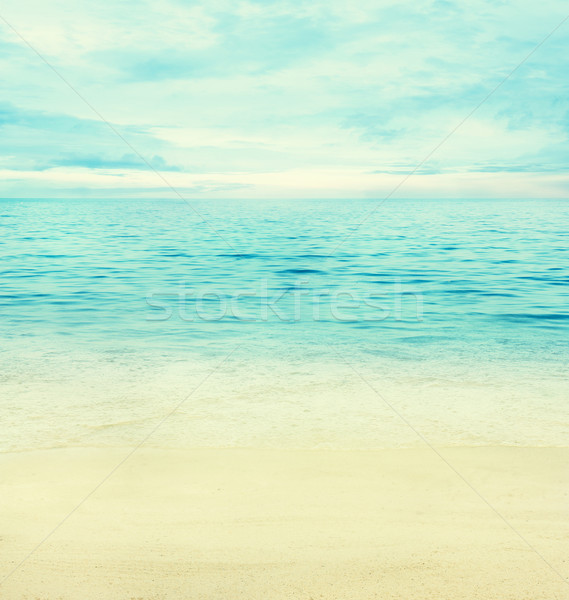 Lata ocean wiosną streszczenie złoty piasku Zdjęcia stock © mythja