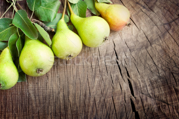 Freshly harvested pears Stock photo © mythja