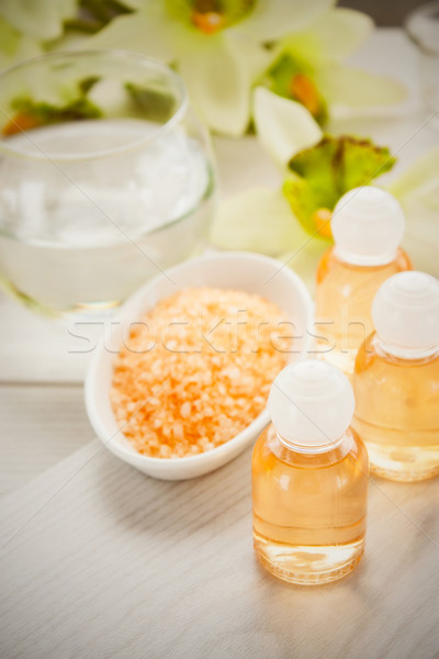 Spa setting with beauty products Stock photo © mythja