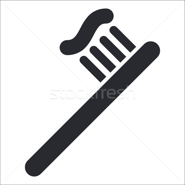 Creme dental ícone limpar Foto stock © Myvector