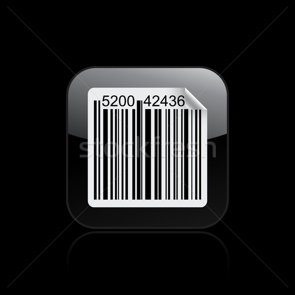 Código de barras ícone mercado cartão etiqueta código Foto stock © Myvector