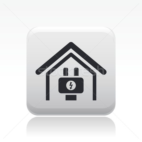 Energia ikon ház terv otthon ötlet Stock fotó © Myvector