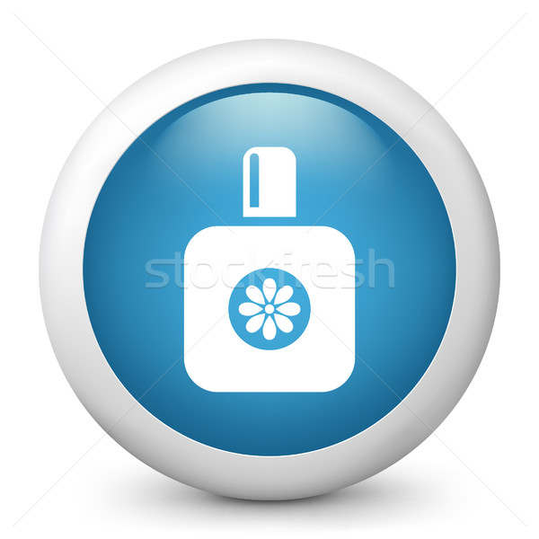 Blau glänzend Symbol kosmetischen Parfüm Stock foto © Myvector