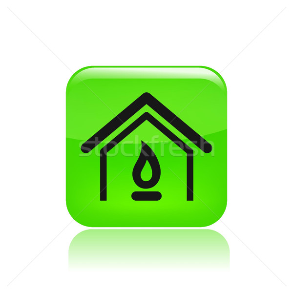 Gas home icon  Stock photo © Myvector