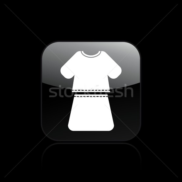 Nina vestido icono femenino camisa Foto stock © Myvector