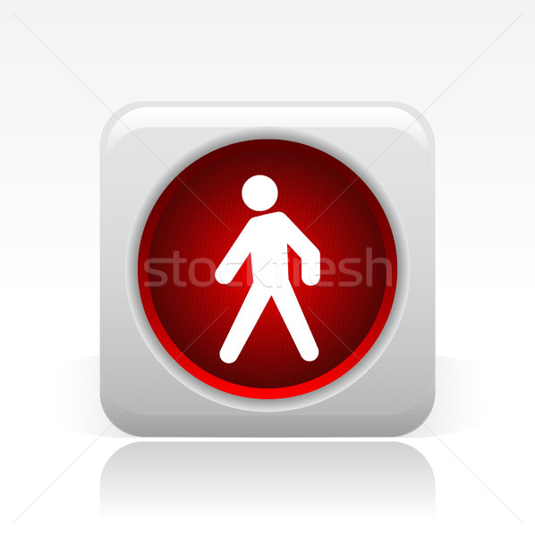 Red traffic light icon  Stock photo © Myvector
